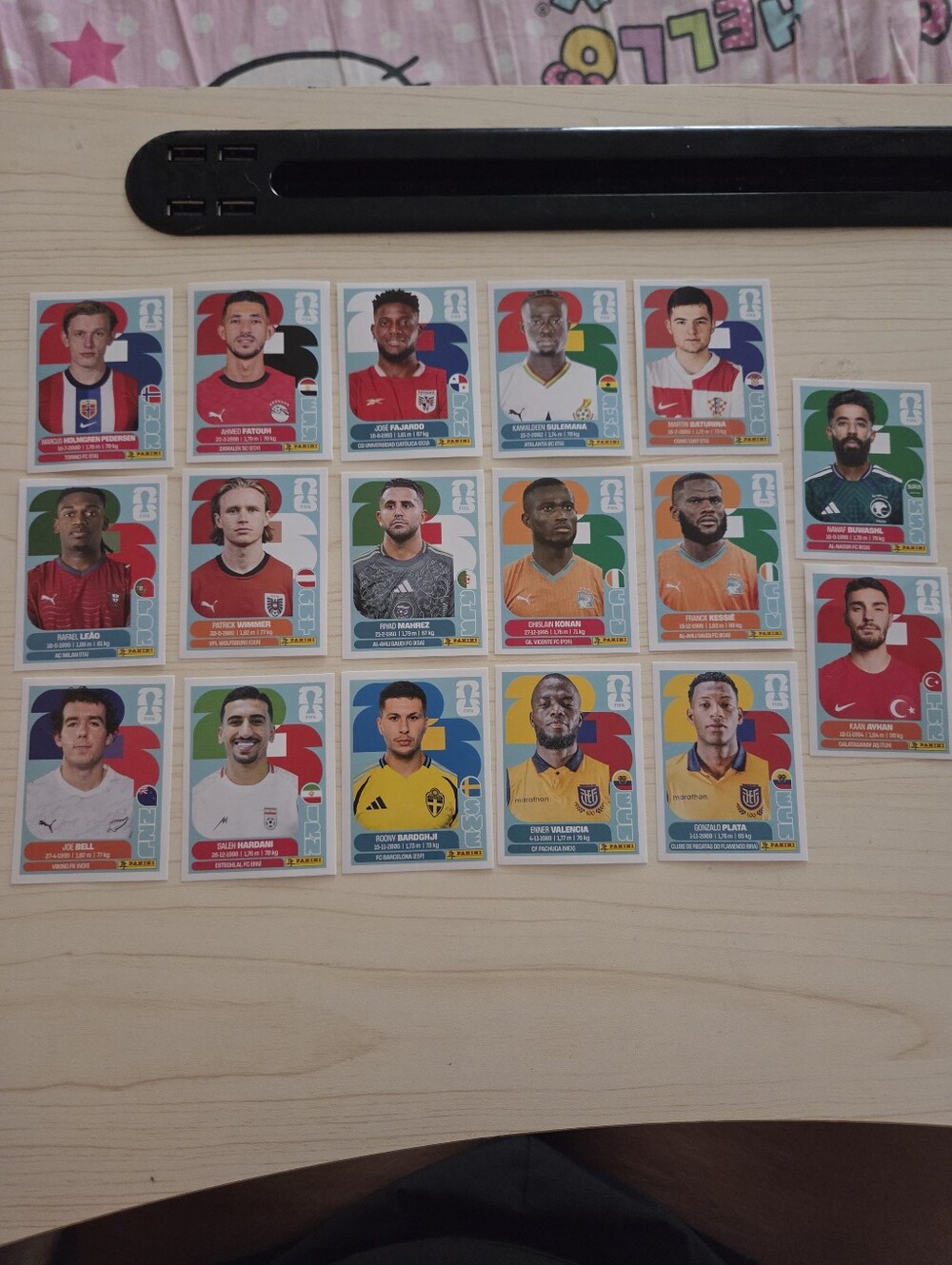 2026 Panini World Cup Base Stickers